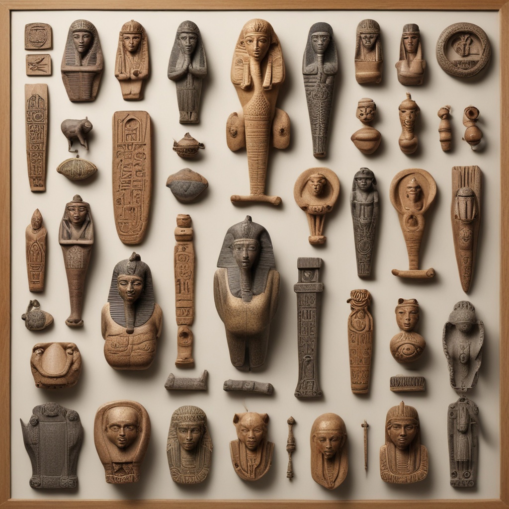 Collection of Egyptian artifacts